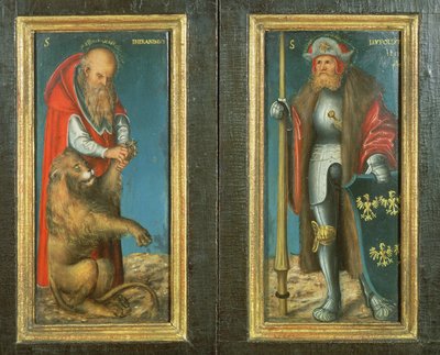 Hl. Hieronymus und Leopold, 1515 von Lucas Cranach the Elder